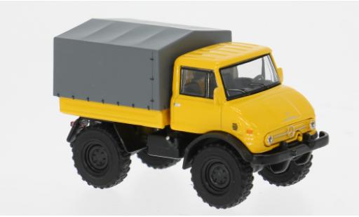 Mercedes Unimog 1/64 Schuco U406 gelb/grau 1:64 diecast model cars