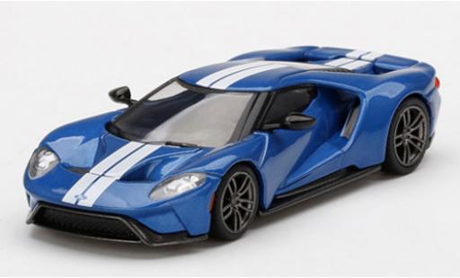 Diecast model cars Ford GT 1/64 Mini GT metallic blue Ford GT 1/64 Mini GT metallic blue diecast model cars