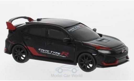 Diecast model cars Honda Civic 1/64 Mini GT Type R (FK8) matt-black/red Customer Racing Study Honda Civic 1/64 Mini GT Type R (FK8) matt-black/red Customer Racing Study diecast model cars