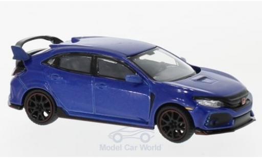 Diecast model cars Honda Civic 1/64 Mini GT Type R (FK8) metallic blue Honda Civic 1/64 Mini GT Type R (FK8) metallic blue diecast model cars