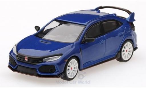 Diecast model cars Honda Civic 1/64 Mini GT Type R (FK8) metallic blue Modulo Kit Honda Civic 1/64 Mini GT Type R (FK8) metallic blue Modulo Kit diecast model cars