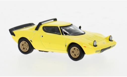 Diecast model cars Lancia Stratos 1/64 Mini GT HF Stradale gelb 1:64 Lancia Stratos 1/64 Mini GT HF Stradale gelb 1:64 diecast model cars