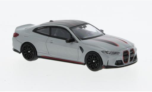 Diecast model cars Bmw M4 1/64 Mini GT CSL (G82) metallise grey clair Bmw M4 1/64 Mini GT CSL (G82) metallise grey clair diecast model cars