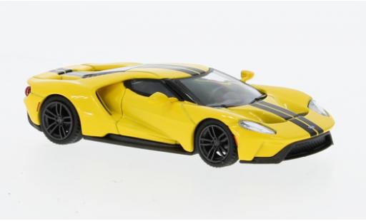 Ford GT 1/64 Mini GT yellow diecast model cars