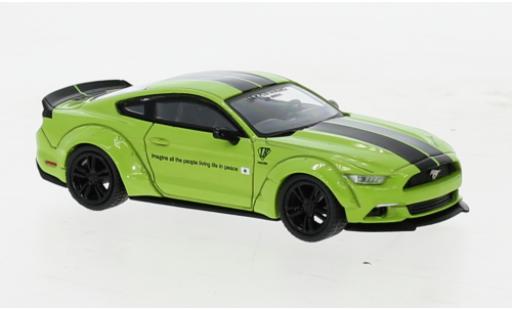 Diecast model cars Ford Mustang 1/64 Mini GT LB Works green Ford Mustang 1/64 Mini GT LB Works green diecast model cars
