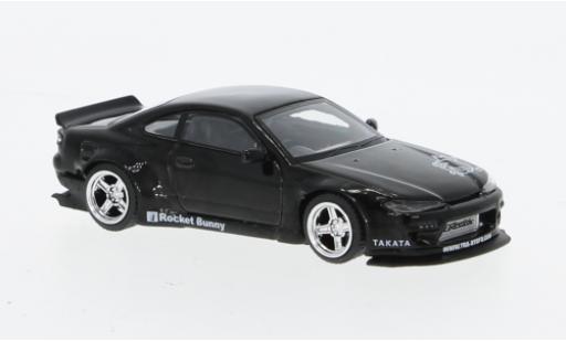 Diecast model cars Nissan Silvia 1/64 Mini GT (S15) Rocket Bunny metallise black RHD Nissan Silvia 1/64 Mini GT (S15) Rocket Bunny metallise black RHD diecast model cars