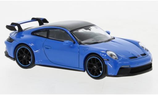 Porsche 992 GT3 1/64 Mini GT 911  blue diecast model cars