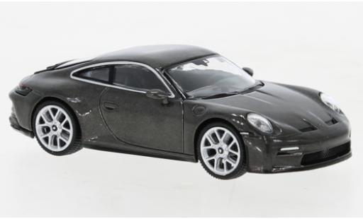 Porsche 992 GT3 1/64 Mini GT 911  Touring metallise grey diecast model cars