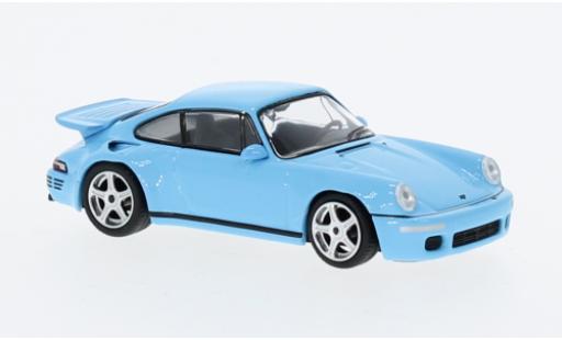 Ruf CTR 1/64 Mini GT Porsche RUF Anniversaire blue clair diecast model cars