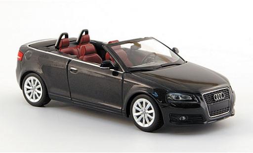 Diecast model cars Audi A3 1/43 Minichamps Cabriolet metallic grey 2007 sans Vitrine Audi A3 1/43 Minichamps Cabriolet metallic grey 2007 sans Vitrine diecast model cars