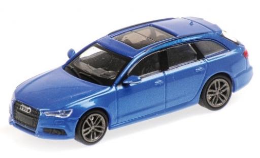 Audi A6 1/87 Minichamps Avant metallic blue 2018 diecast model cars