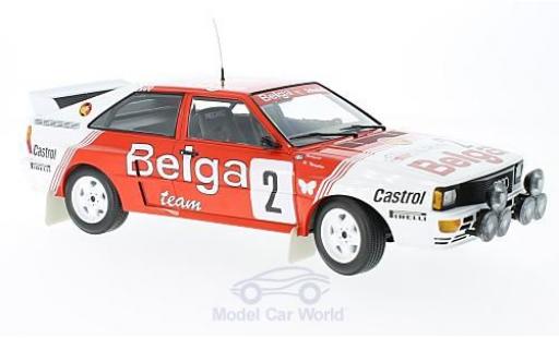 Audi Quattro 1/18 Minichamps quattro A2 No.2 Belga Team Rallye Boucles de Spa 1985 B.Waldegard/H.Thorszelius diecast model cars