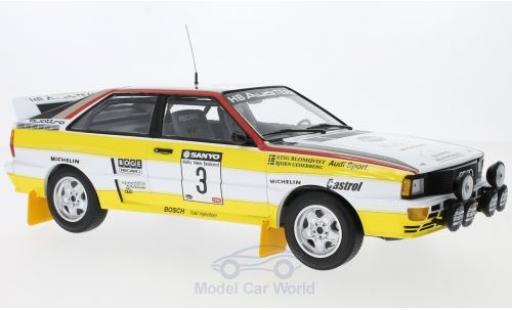 Audi Quattro 1/18 Minichamps quattro A2 No.3 Sport Rallye Neuseeland 1984 S.Blomqvist/B.Cederberg diecast model cars