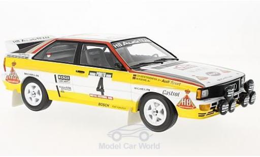 Audi Quattro 1/18 Minichamps quattro A2 No.4 HB Rallye WM Rallye Portugal 1984 W.Röhrl/C.Geistdörfer diecast model cars