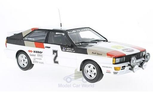 Audi Quattro 1/18 Minichamps quattro No.2 Sport Rallye WM Rallye Schweden 1981 H.Mikkola/A.Hertz diecast model cars