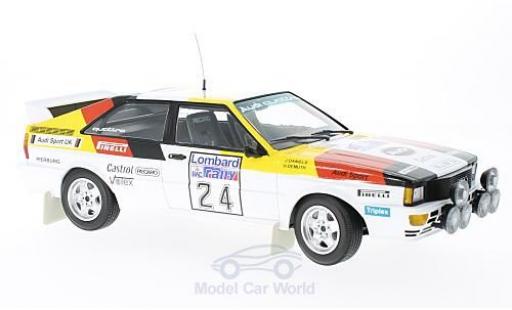 Audi Quattro 1/18 Minichamps quattro No.24 Sport Rallye WM RAC Rallye 1982 H.Demuth/J.Daniels diecast model cars