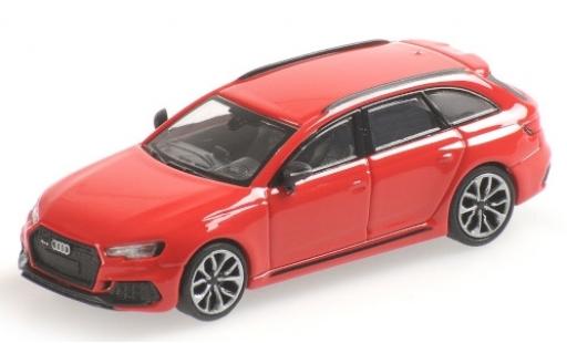 Diecast model cars Audi RS4 1/87 Minichamps Avant (B9) metallic red 2018 Audi RS4 1/87 Minichamps Avant (B9) metallic red 2018 diecast model cars