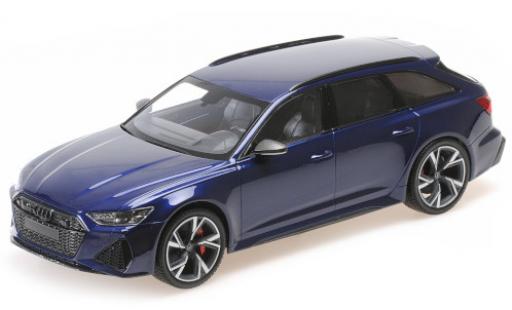 Diecast model cars Audi RS6 1/43 Minichamps Avant (C8) metallic blue 2019 Audi RS6 1/43 Minichamps Avant (C8) metallic blue 2019 diecast model cars