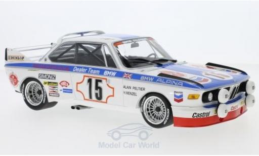 Diecast model cars Bmw 3.0 S 1/18 Minichamps CSL No.15 Alpina 24h Spa 1973 A.Peltier/H.Menzel Bmw 3.0 S 1/18 Minichamps CSL No.15 Alpina 24h Spa 1973 A.Peltier/H.Menzel diecast model cars