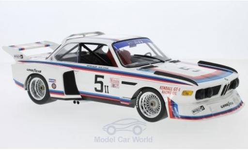 Bmw 3.5 1/18 Minichamps CSL No.5 6h Watkins Glen 1979 G.Miller/D.Cowart diecast model cars