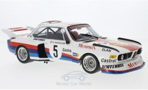 Diecast model cars Bmw 3.5 1/18 Minichamps CSL No.5 Schnitzer Memphis Havirov International 1977 S.Manhalter Bmw 3.5 1/18 Minichamps CSL No.5 Schnitzer Memphis Havirov International 1977 S.Manhalter diecast model cars