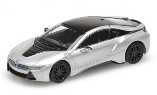Diecast model cars Bmw i8 1/87 Minichamps Coupe grey 2015 Bmw i8 1/87 Minichamps Coupe grey 2015 diecast model cars