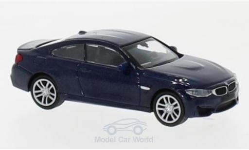 Diecast model cars Bmw M4 1/87 Minichamps metallic blue 2015 Bmw M4 1/87 Minichamps metallic blue 2015 diecast model cars