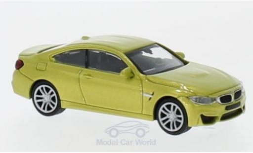 Diecast model cars Bmw M4 1/87 Minichamps metallic yellow 2015 Bmw M4 1/87 Minichamps metallic yellow 2015 diecast model cars