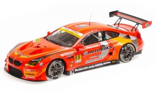 Bmw M6 1/18 Minichamps GT3 (F13) No.55 Autobacs Racing Team Aguri Autobacs Super GT 2016 S.Takagi/T.Kobayashi diecast model cars