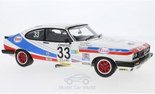 Diecast model cars Ford Capri 1/18 Minichamps 3.0 No.33 V. M. Woodman 24h Spa 1981 V.Woodman/J.Buncombe/P.Clark Ford Capri 1/18 Minichamps 3.0 No.33 V. M. Woodman 24h Spa 1981 V.Woodman/J.Buncombe/P.Clark diecast model cars