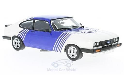 Diecast model cars Ford Capri 1/18 Minichamps 3.0 white/blue 1978 Ford Capri 1/18 Minichamps 3.0 white/blue 1978 diecast model cars