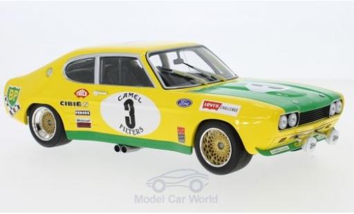 Diecast model cars Ford Capri 2600 1/18 Minichamps MK I RS 2600 No.3 BP Racing Team BP 24h Spa 1972 G.Birrell/C.Bourgoignie Ford Capri 2600 1/18 Minichamps MK I RS 2600 No.3 BP Racing Team BP 24h Spa 1972 G.Birrell/C.Bourgoignie diecast model cars