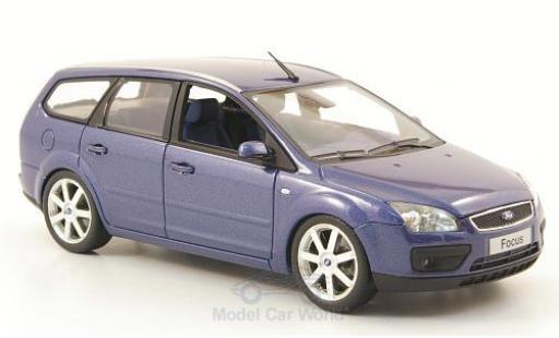 Diecast model cars Ford Focus 1/43 Minichamps Turnier metallic blue 2006 Ford Focus 1/43 Minichamps Turnier metallic blue 2006 diecast model cars