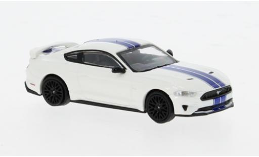 Diecast model cars Ford Mustang 1/87 Minichamps GT weiss/blau 2018 1:87 Ford Mustang 1/87 Minichamps GT weiss/blau 2018 1:87 diecast model cars