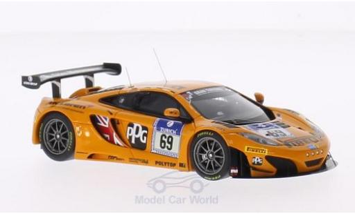 Diecast model cars McLaren MP4-12C 1/43 Minichamps 12C GT3 No.69 Doerr Motorsport Pirelli 24h Nürburgring 2014 R.Adams/S.Asch/A.Klasen/A.Parente McLaren MP4-12C 1/43 Minichamps 12C GT3 No.69 Doerr Motorsport Pirelli 24h Nürburgring 2014 R.Adams/S.Asch/A.Klasen/A.Parente diecast model cars