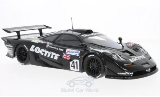 Diecast model cars McLaren F1 1/18 Minichamps GTR No.41 Gulf Team Davidoff Loctite 24h Le Mans 1998 T.Bscher/E.Pirro/D.Capello ohne Vitrine McLaren F1 1/18 Minichamps GTR No.41 Gulf Team Davidoff Loctite 24h Le Mans 1998 T.Bscher/E.Pirro/D.Capello ohne Vitrine diecast model cars