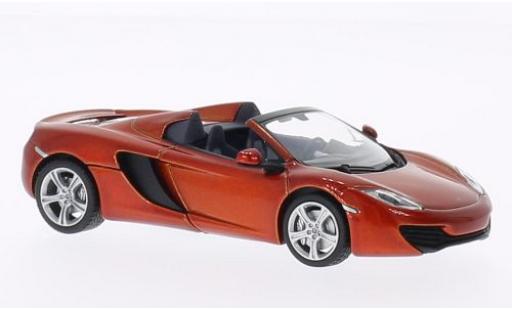 Diecast model cars McLaren MP4-12C 1/43 Minichamps Spider metallic orange 2012 McLaren MP4-12C 1/43 Minichamps Spider metallic orange 2012 diecast model cars
