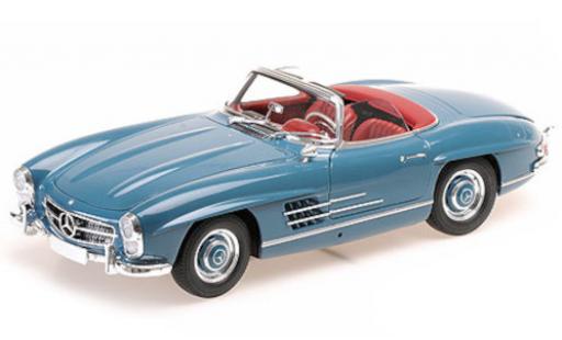 Diecast model cars Mercedes 300 1/18 Minichamps SL Roadster (W198) blue 1957 Mercedes 300 1/18 Minichamps SL Roadster (W198) blue 1957 diecast model cars
