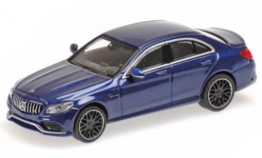 Diecast model cars Mercedes Classe C 1/87 Minichamps AMG C63 (W205) metallic blue 2019 Mercedes Classe C 1/87 Minichamps AMG C63 (W205) metallic blue 2019 diecast model cars