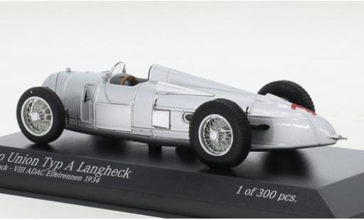 Diecast model cars Auto Union Typ A 1/43 Minichamps Langheck No.1 ADAC Eifelrennen 1934 Auto Union Typ A 1/43 Minichamps Langheck No.1 ADAC Eifelrennen 1934 diecast model cars