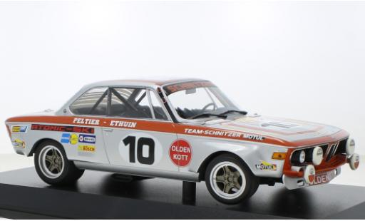 Bmw 2800 1/18 Minichamps CS No.10 24h Spa 1972 diecast model cars