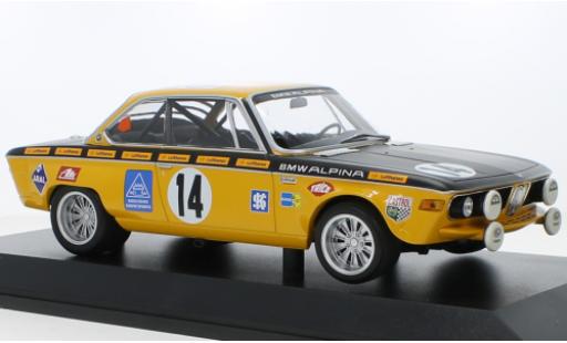 Diecast model cars Bmw 2800 1/18 Minichamps CS No.14 Alpina 24h Spa 1970 Bmw 2800 1/18 Minichamps CS No.14 Alpina 24h Spa 1970 diecast model cars