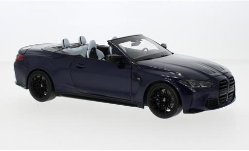 Diecast model cars Bmw M4 1/18 Minichamps cabriolet metallise blue foncé 2020 Bmw M4 1/18 Minichamps cabriolet metallise blue foncé 2020 diecast model cars