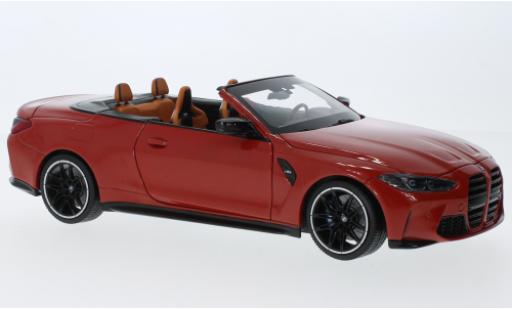 Diecast model cars Bmw M4 1/18 Minichamps cabriolet metallise red 2020 Bmw M4 1/18 Minichamps cabriolet metallise red 2020 diecast model cars