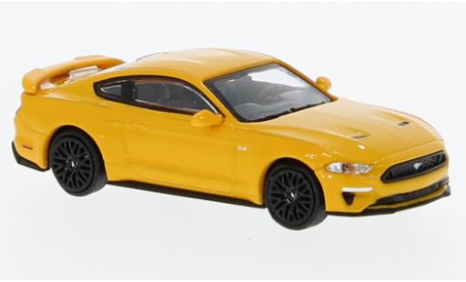 Diecast model cars Ford Mustang 1/87 Minichamps GT metallise orange 2018 Ford Mustang 1/87 Minichamps GT metallise orange 2018 diecast model cars