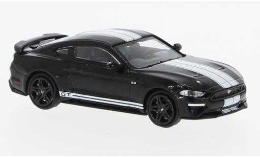 Diecast model cars Ford Mustang 1/87 Minichamps GT black/white 2018 Ford Mustang 1/87 Minichamps GT black/white 2018 diecast model cars
