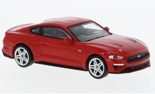 Diecast model cars Ford Mustang 1/87 Minichamps GT red 2018 Ford Mustang 1/87 Minichamps GT red 2018 diecast model cars