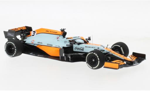 Diecast model cars McLaren F1 1/43 Minichamps MCL35M No.3 Team Gulf Formel 1 GP Monaco 2021 McLaren F1 1/43 Minichamps MCL35M No.3 Team Gulf Formel 1 GP Monaco 2021 diecast model cars