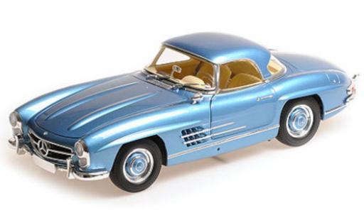 Diecast model cars Mercedes 300 1/18 Minichamps SL Roadster (W198 II) metallise blue 1957 Mercedes 300 1/18 Minichamps SL Roadster (W198 II) metallise blue 1957 diecast model cars