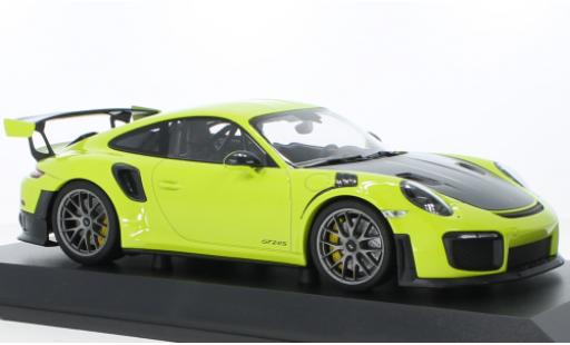 Diecast model cars Porsche 991 GT2 RS 1/18 Minichamps 911 (.2) green 2018 Porsche 991 GT2 RS 1/18 Minichamps 911 (.2) green 2018 diecast model cars